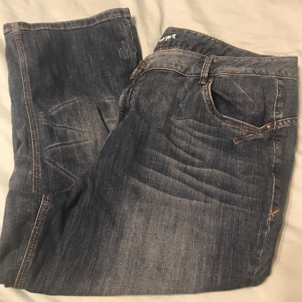 Lane Bryant denim crops